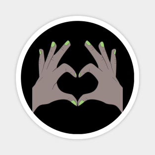 Hands Making Heart Shape Love Sign Language Valentine's Day Magnet